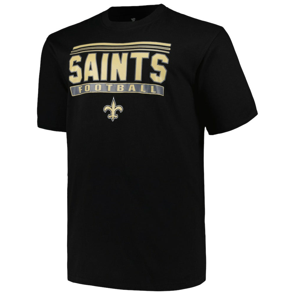 New Orleans Saints Big & Tall Pop T-Shirt - Black on sale