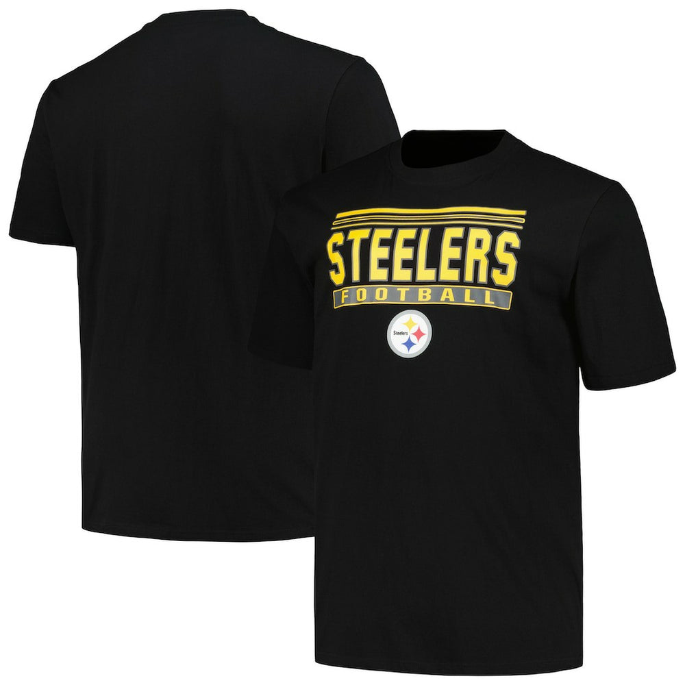 Pittsburgh Steelers Big & Tall Pop T-Shirt - Black discount