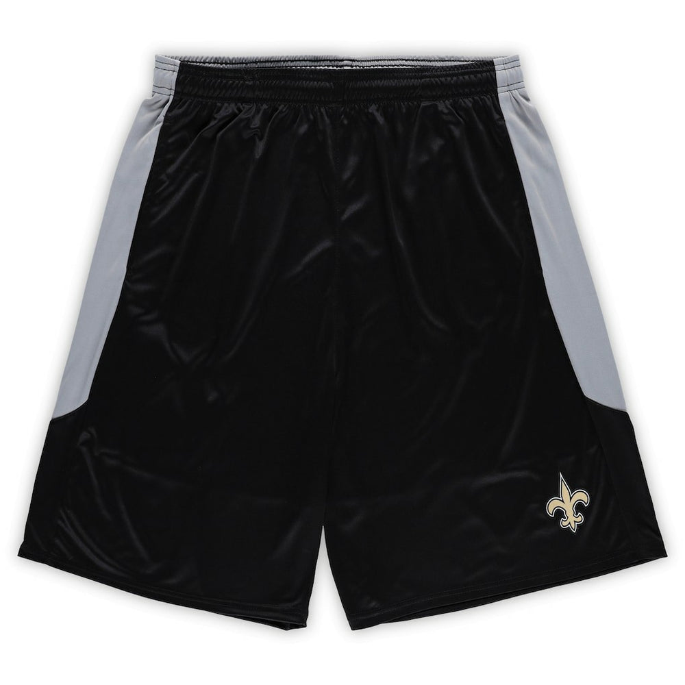 New Orleans Saints Big & Tall Team Logo Shorts - Black for sale