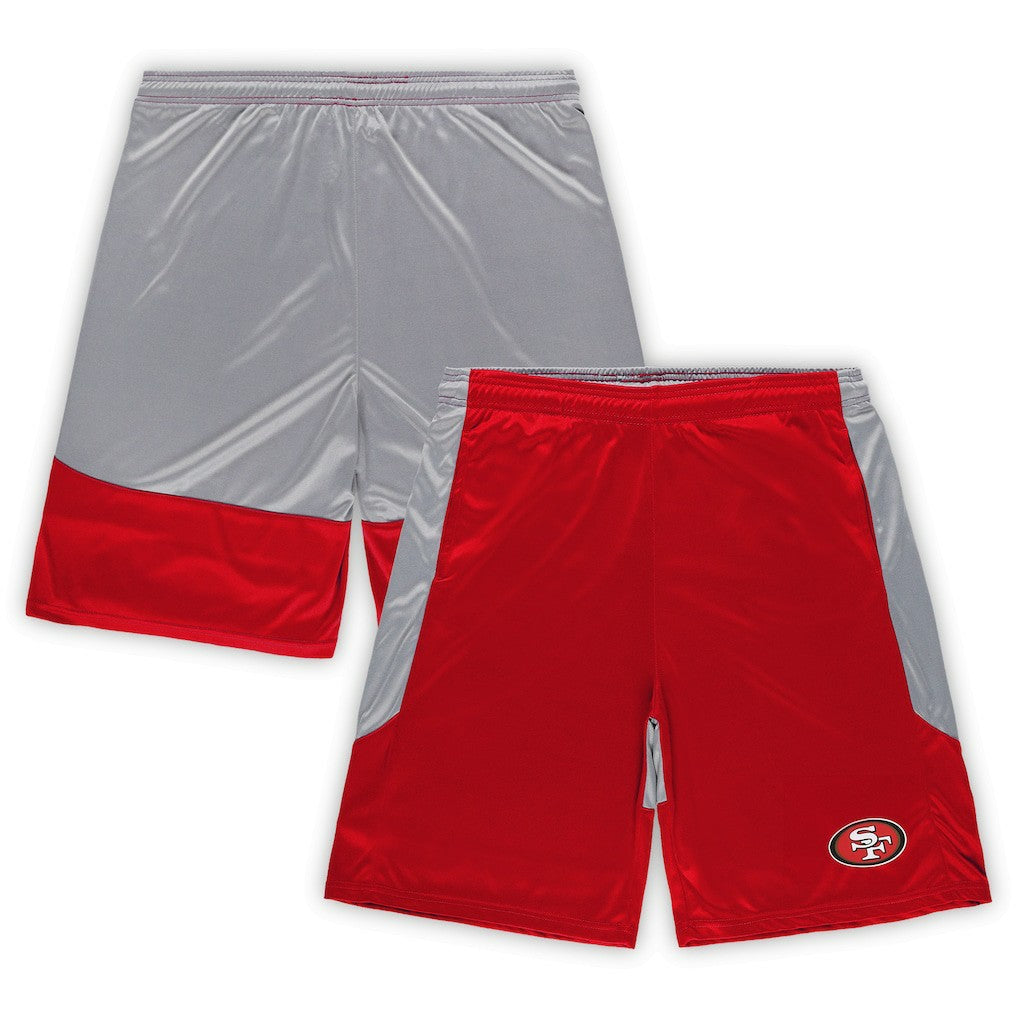 San Francisco 49ers Big & Tall Team Logo Shorts - Scarlet discount