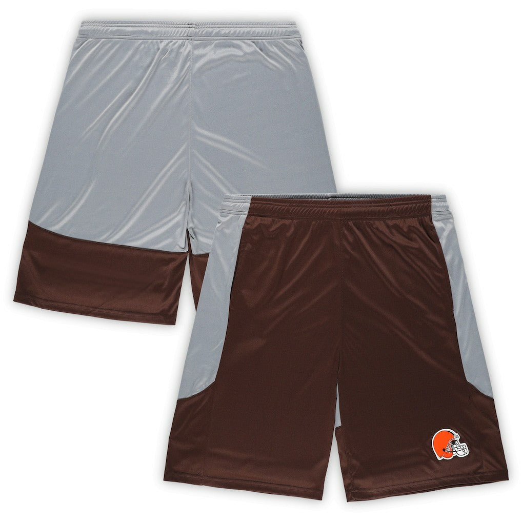 Cleveland Browns Big & Tall Team Logo Shorts - Brown outlet
