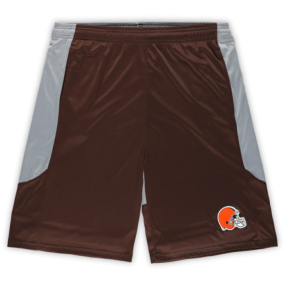 Cleveland Browns Big & Tall Team Logo Shorts - Brown outlet