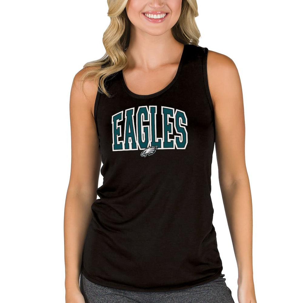 Philadelphia Eagles Concepts Sport Women's Marathon Racer Back Tank Top - Black online