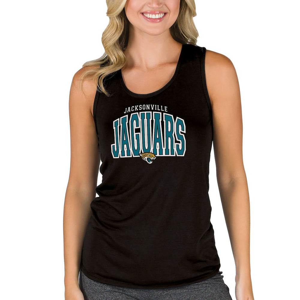 Jacksonville Jaguars Concepts Sport Women's Marathon Racer Back Tank Top - Black outlet