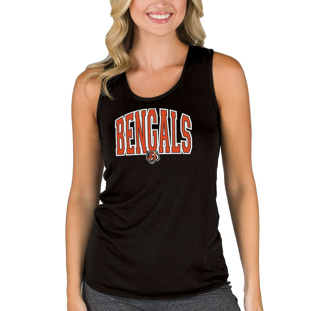 Cincinnati Bengals Concepts Sport Women's Marathon Racer Back Tank Top - Black for sale