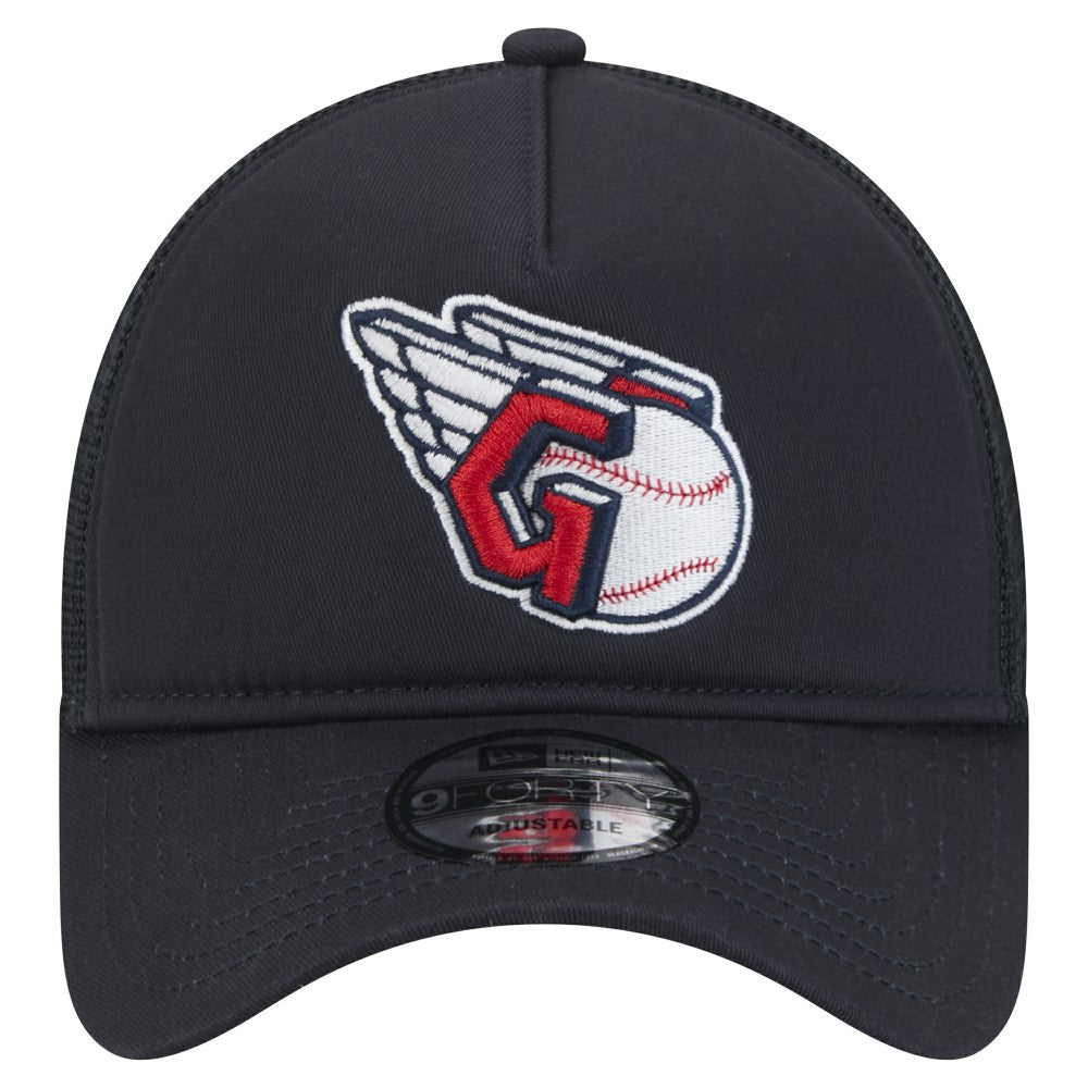 Cleveland Guardians 9FORTY A-Frame Trucker Adjustable Hat - Navy | New Era