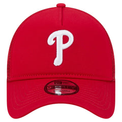 Philadelphia Phillies 9FORTY A-Frame Trucker Adjustable Hat - Red | New Era