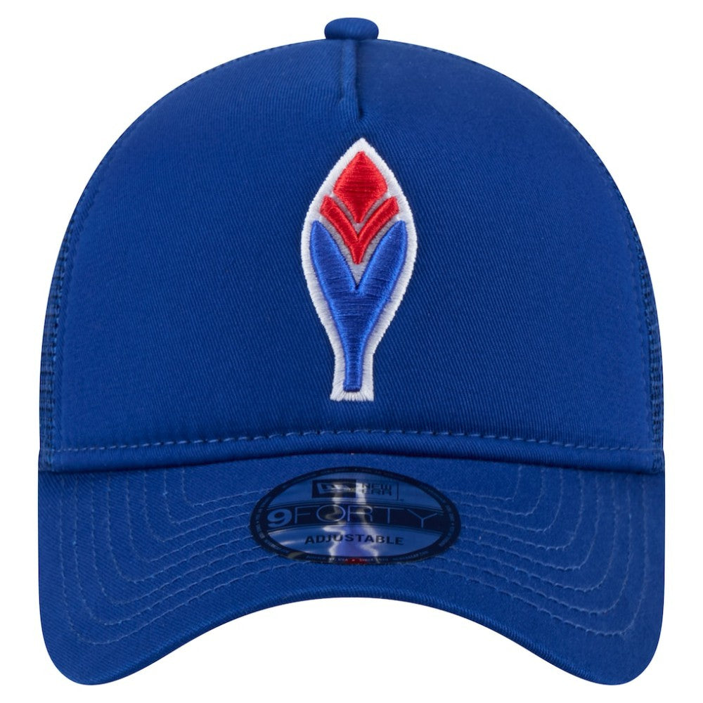 Atlanta Braves 9FORTY A-Frame Trucker Adjustable Hat - Royal | New Era