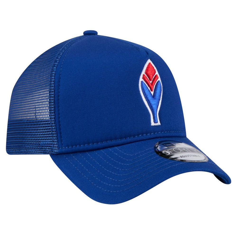 Atlanta Braves 9FORTY A-Frame Trucker Adjustable Hat - Royal | New Era