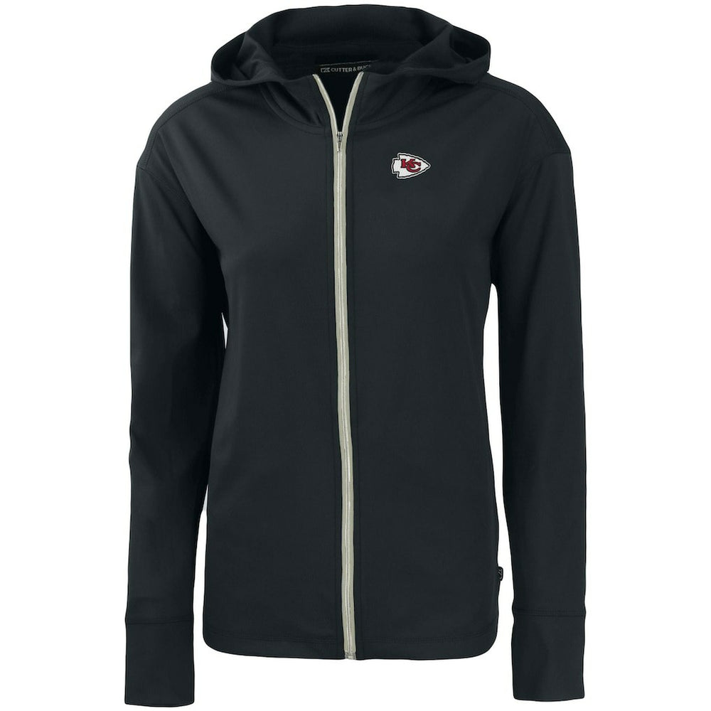 Kansas City Chiefs Cutter & Buck Women's Primary Mark Daybreak Eco Recycled Full-Zip Hoodie - Black sale