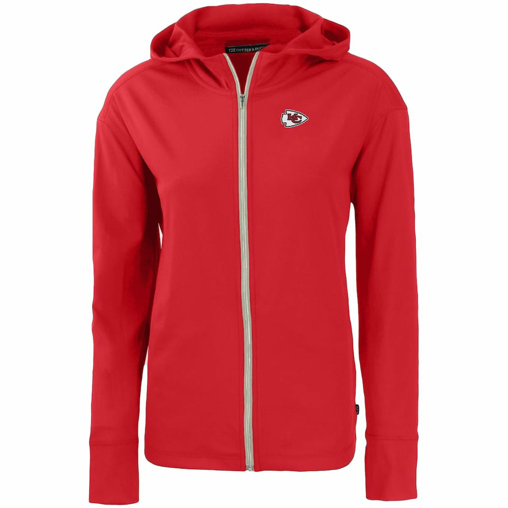 Kansas City Chiefs Cutter & Buck Women's Primary Mark Daybreak Eco Recycled Full-Zip Hoodie - Red on sale