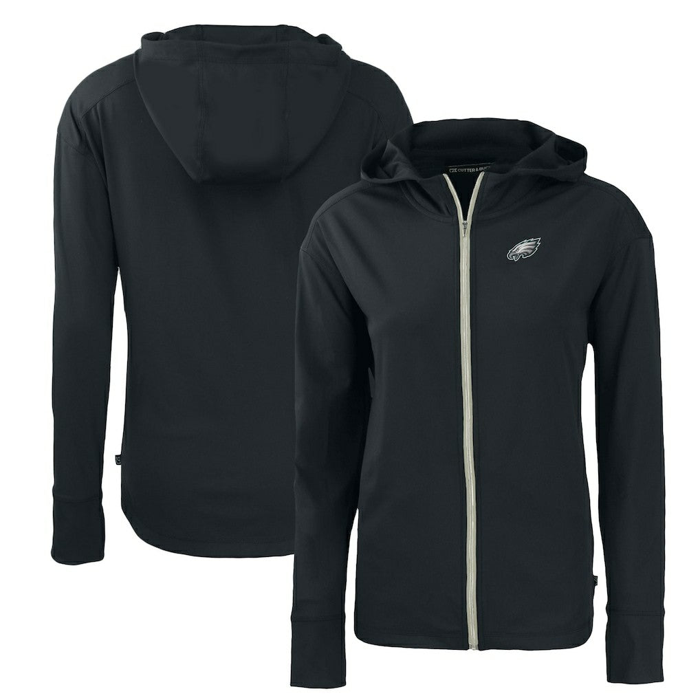 Philadelphia Eagles Cutter & Buck Women's Primary Mark Daybreak Eco Recycled Full-Zip Hoodie - Black online