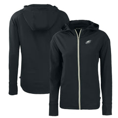 Philadelphia Eagles Cutter & Buck Women's Primary Mark Daybreak Eco Recycled Full-Zip Hoodie - Black online