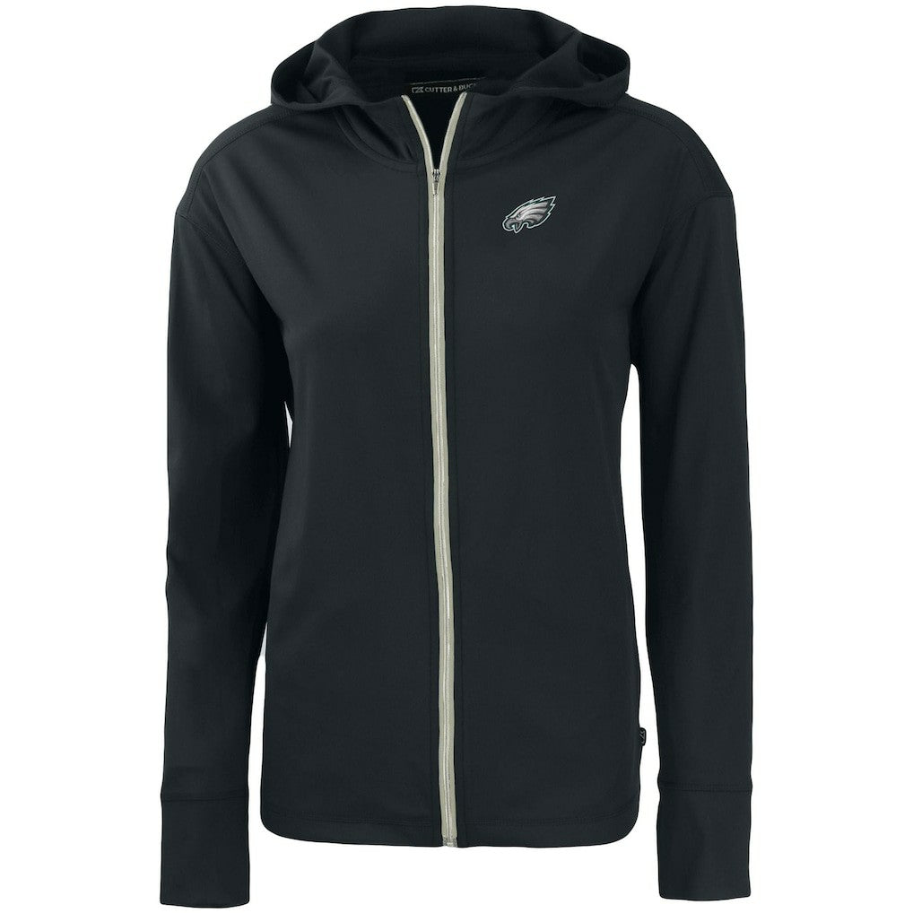 Philadelphia Eagles Cutter & Buck Women's Primary Mark Daybreak Eco Recycled Full-Zip Hoodie - Black online