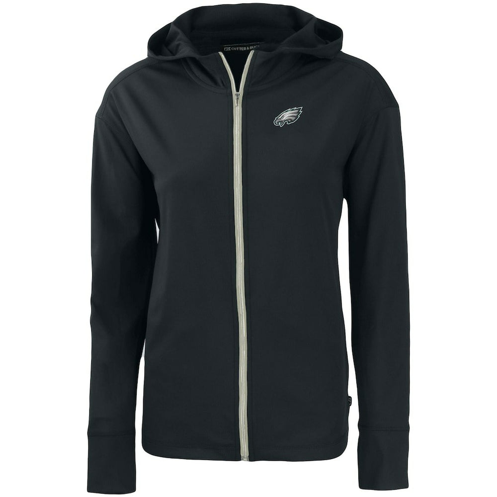 Philadelphia Eagles Cutter & Buck Women's Primary Mark Daybreak Eco Recycled Full-Zip Hoodie - Black online