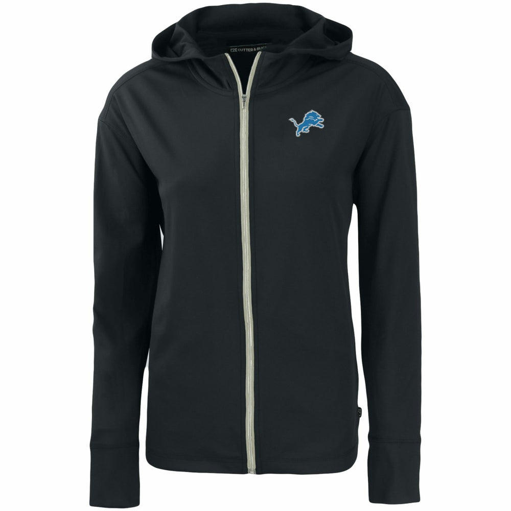 Detroit Lions Cutter & Buck Women's Primary Mark Daybreak Eco Recycled Full-Zip Hoodie - Black online