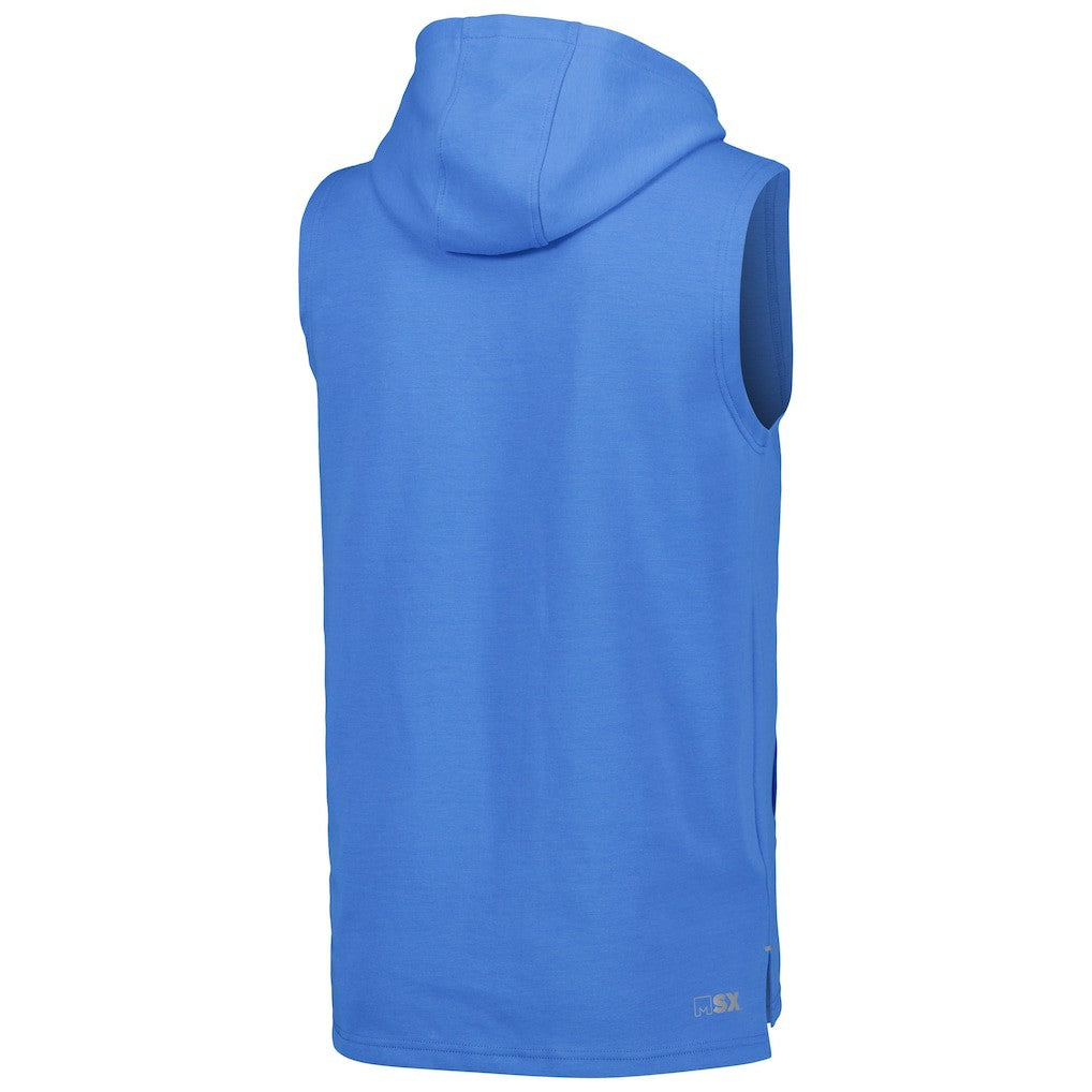 Los Angeles Chargers MSX by Michael Strahan Captain Sleeveless Hoodie T-Shirt - Powder Blue cheap