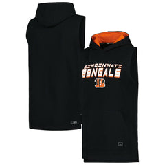 Cincinnati Bengals MSX by Michael Strahan Captain Sleeveless Hoodie T-Shirt - Black on sale