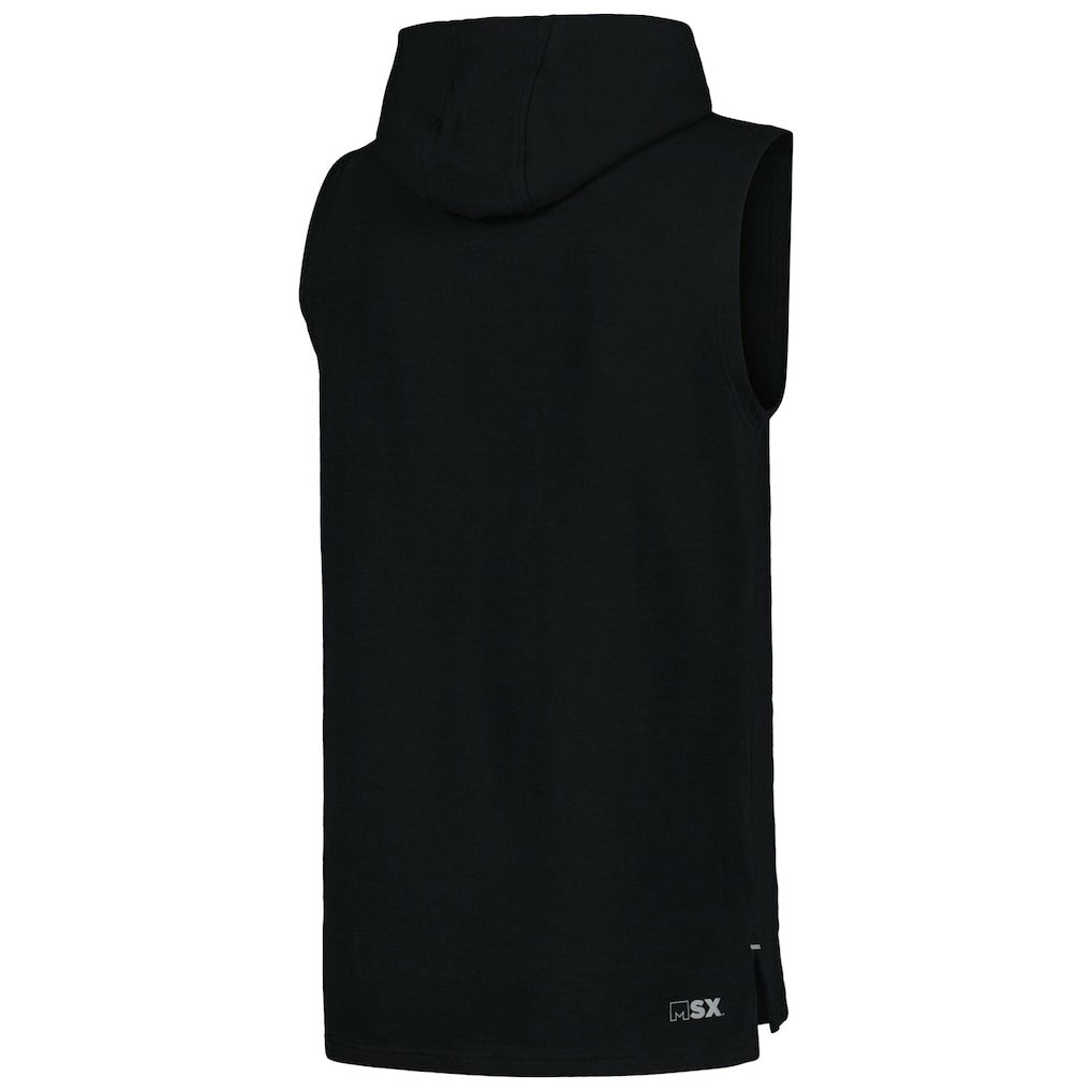 Cincinnati Bengals MSX by Michael Strahan Captain Sleeveless Hoodie T-Shirt - Black on sale