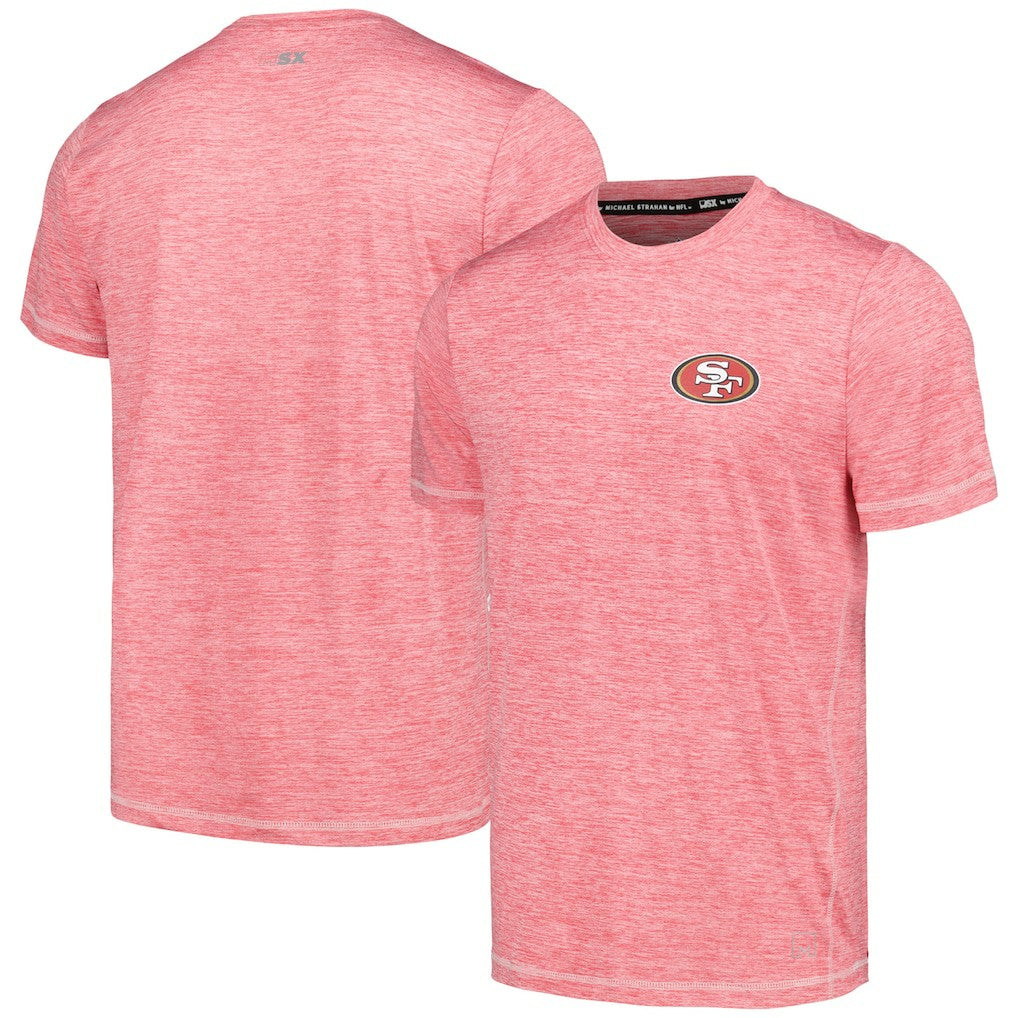 San Francisco 49ers MSX by Michael Strahan Motion Space-Dye T-Shirt - Scarlet on sale