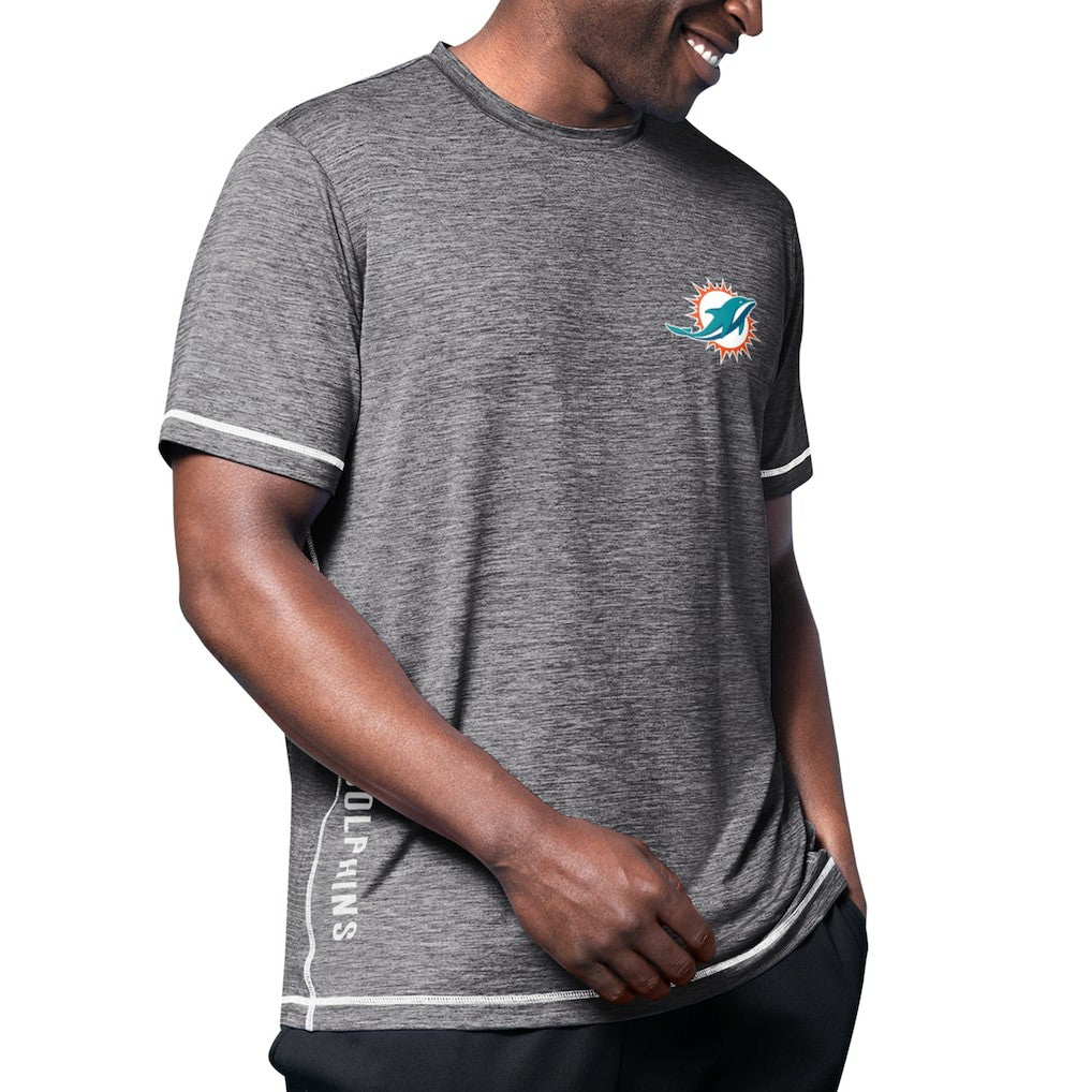 Miami Dolphins MSX by Michael Strahan Motion Space-Dye T-Shirt - Black for sale