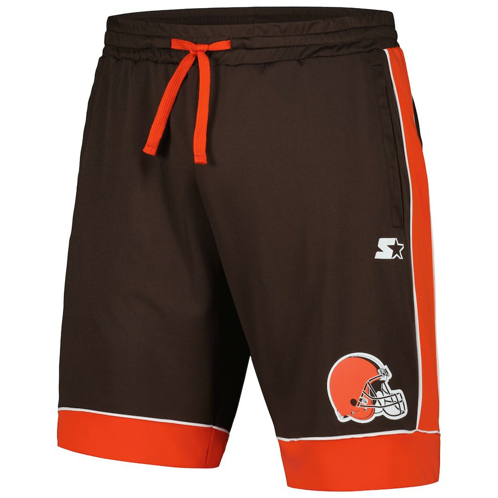 Cleveland Browns Starter Fan Favorite Fashion Shorts - Brown/Orange discount