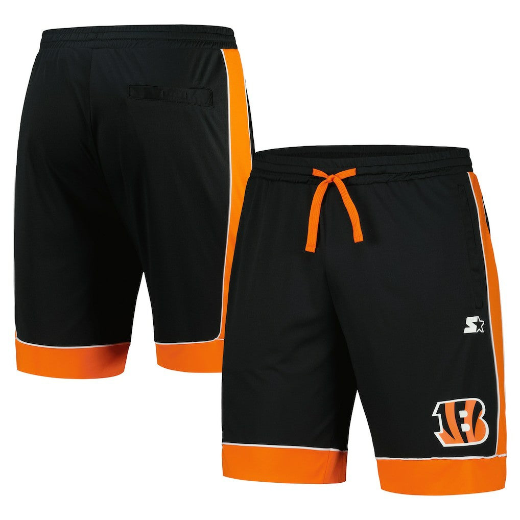 Cincinnati Bengals Starter Fan Favorite Fashion Shorts - Black/Orange discount