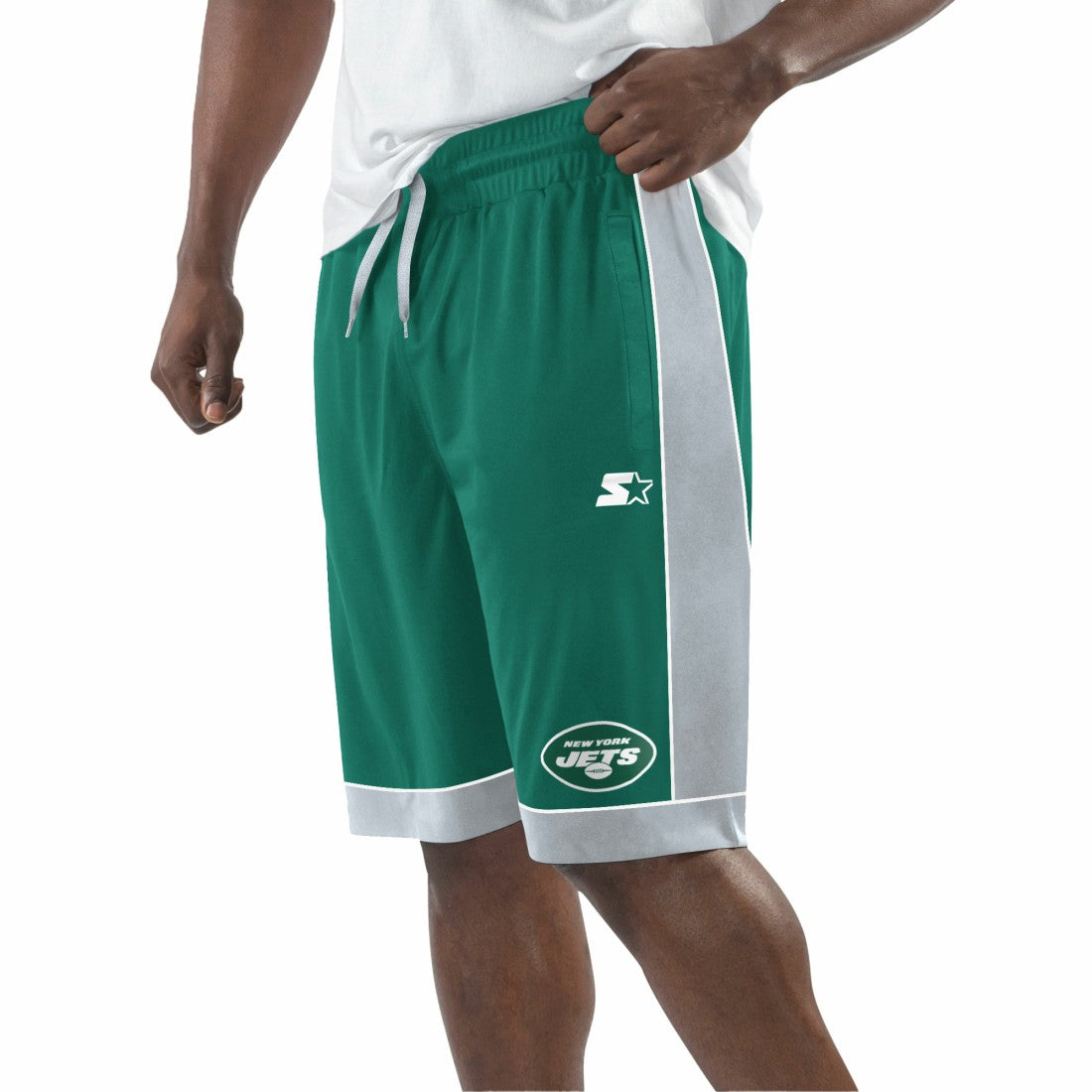 New York Jets Starter Fan Favorite Fashion Shorts - Green/White sale