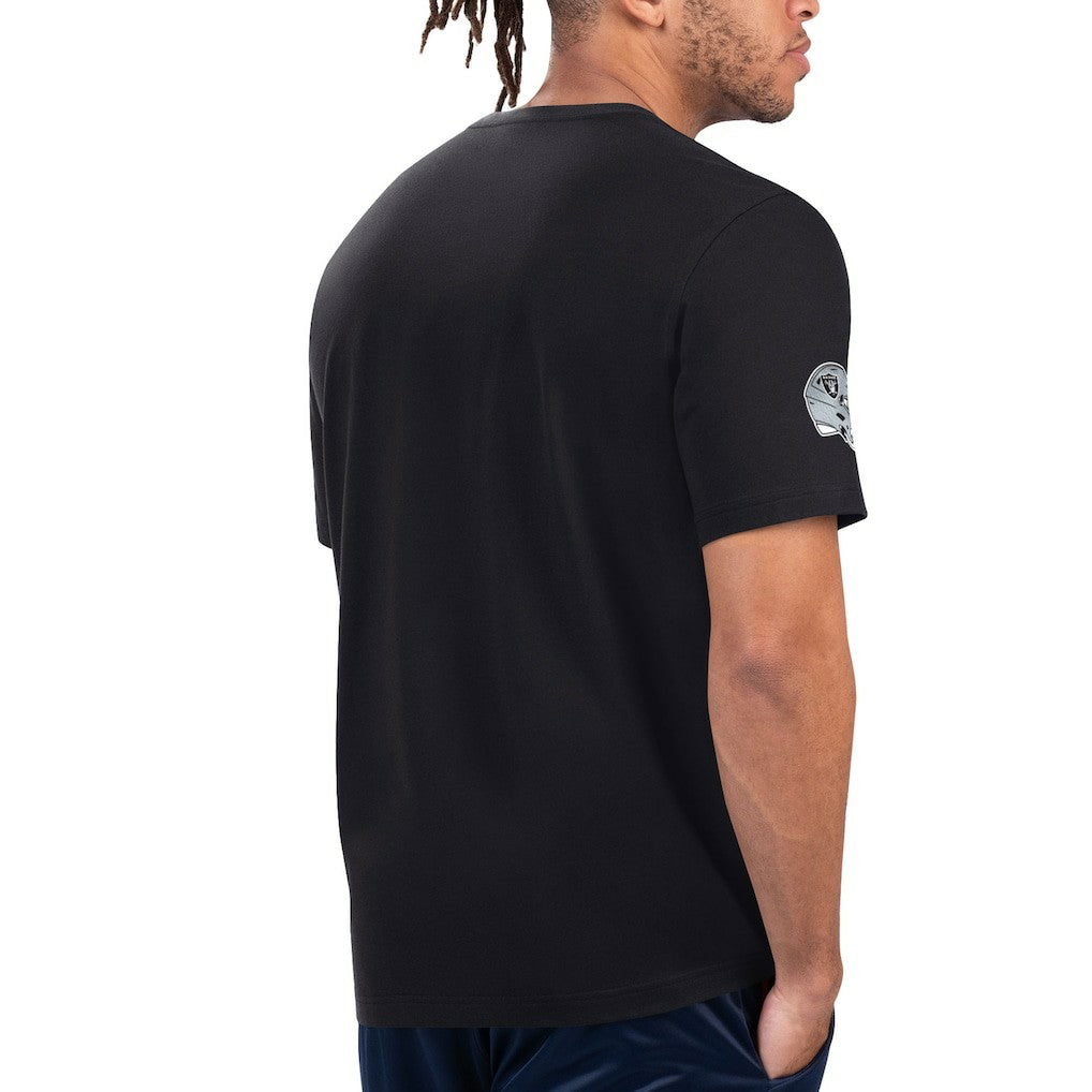 Las Vegas Raiders Starter Finish Line Extreme Graphic T-Shirt - Black/Silver for sale