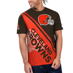 Cleveland Browns Starter Finish Line Extreme Graphic T-Shirt - Brown/Orange sale