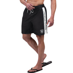 Las Vegas Raiders G-III Sports by Carl Banks Streamline Volley Swim Shorts - Black discount