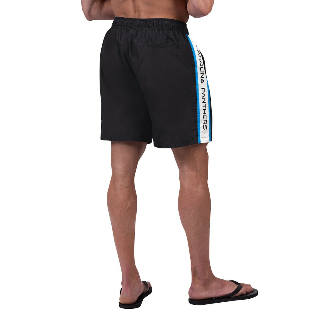 Carolina Panthers G-III Sports by Carl Banks Streamline Volley Swim Shorts - Black outlet