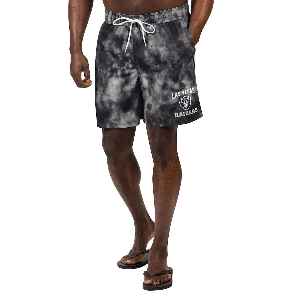 Las Vegas Raiders G-III Sports by Carl Banks Change Up Volley Swim Trunks - Black cheap