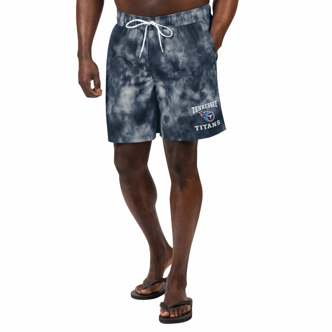 Tennessee Titans G-III Sports by Carl Banks Change Up Volley Swim Trunks - Navy on sale