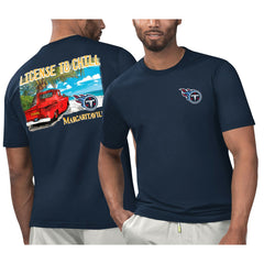 Tennessee Titans Margaritaville Licensed to Chill T-Shirt - Navy online