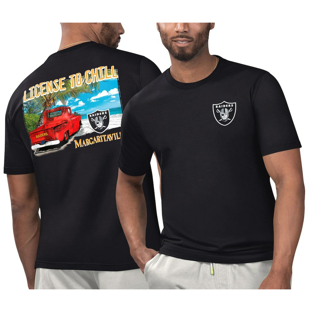 Las Vegas Raiders Margaritaville Licensed to Chill T-Shirt - Black outlet