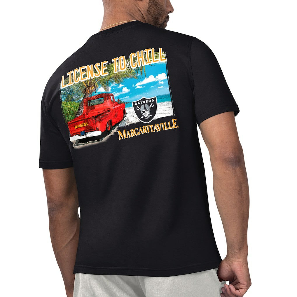 Las Vegas Raiders Margaritaville Licensed to Chill T-Shirt - Black outlet