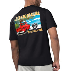 Las Vegas Raiders Margaritaville Licensed to Chill T-Shirt - Black outlet