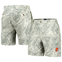 Cleveland Browns Margaritaville Sandwashed Monstera Print Amphib Shorts - Gray cheap