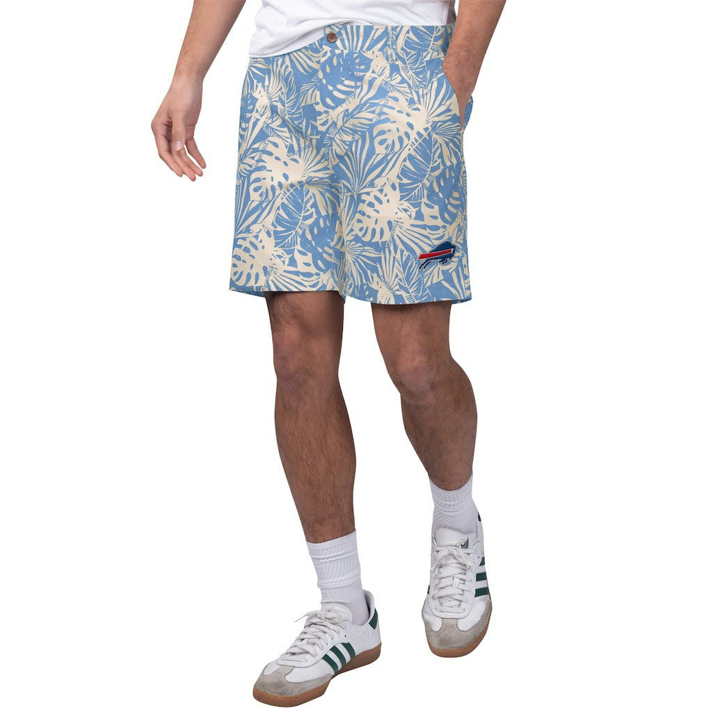 Buffalo Bills Margaritaville Sandwashed Monstera Print Amphib Shorts - Royal for sale