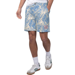 New York Giants Margaritaville Sandwashed Monstera Print Amphib Shorts - Royal cheap