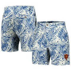 Chicago Bears Margaritaville Sandwashed Monstera Print Amphib Shorts - Navy for sale
