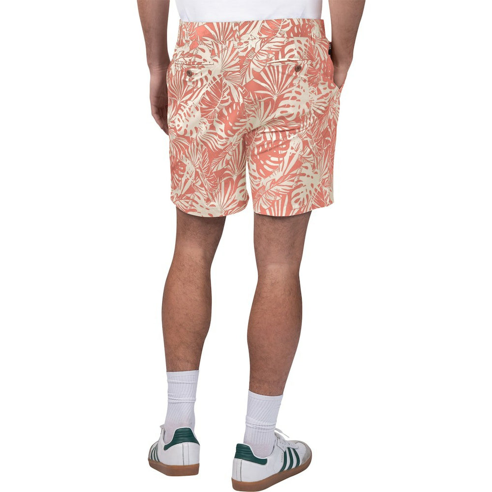 Kansas City Chiefs Margaritaville Sandwashed Monstera Print Amphib Shorts - Red for sale