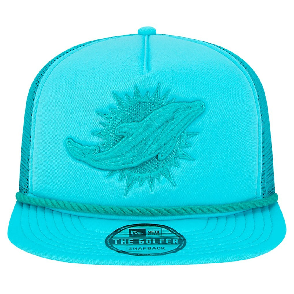 New Era Miami Dolphins Aqua Active Tone Golfer Snapback Hat outlet