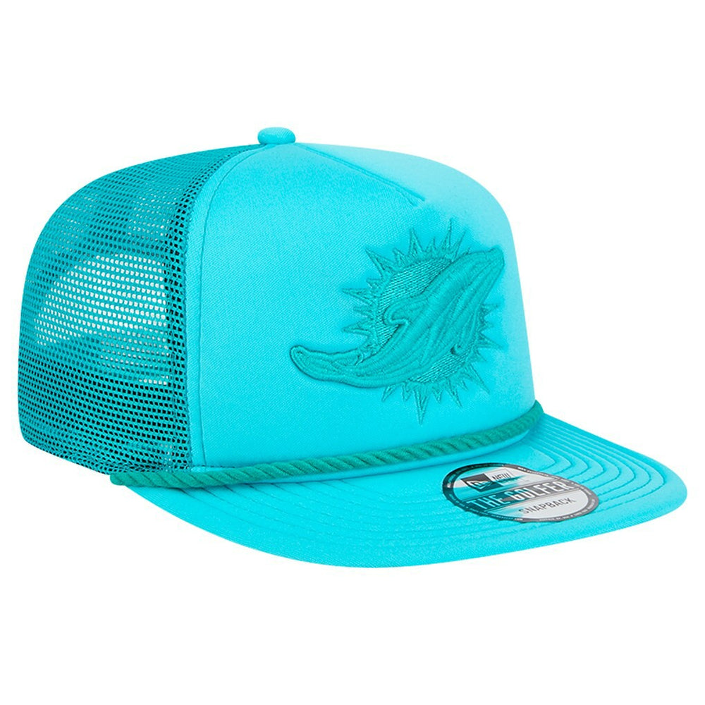 New Era Miami Dolphins Aqua Active Tone Golfer Snapback Hat outlet