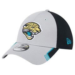 New Era Jacksonville Jaguars Gray Throwback Active Visor Trim 39THIRTY Flex Hat online