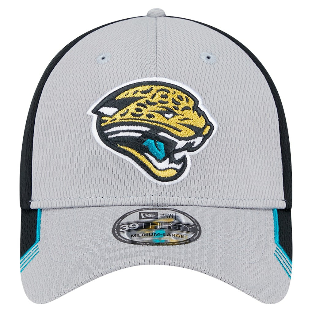 New Era Jacksonville Jaguars Gray Throwback Active Visor Trim 39THIRTY Flex Hat online