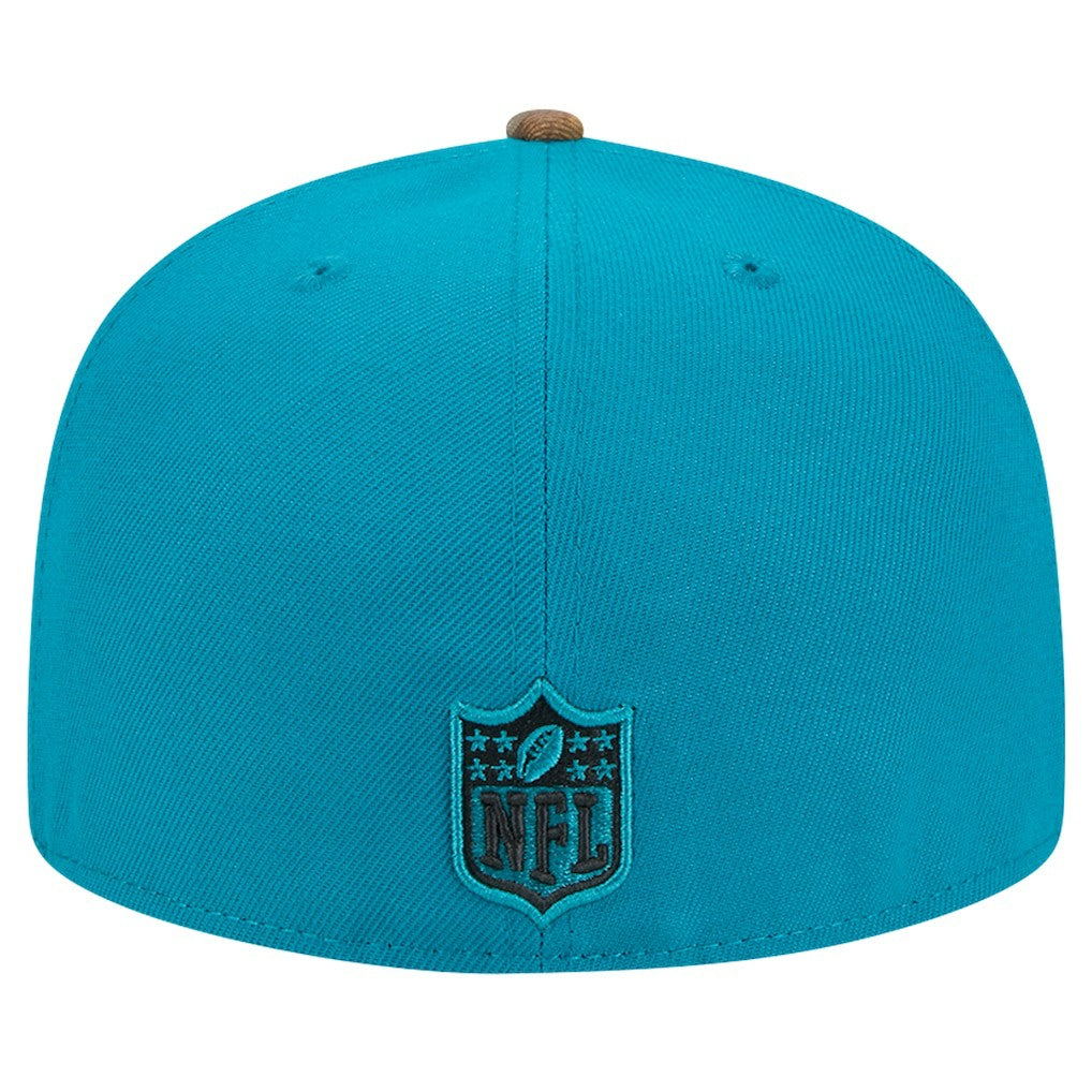 New Era Jacksonville Jaguars Teal Active Two-Tone Camo 59FIFTY Fitted Hat discount