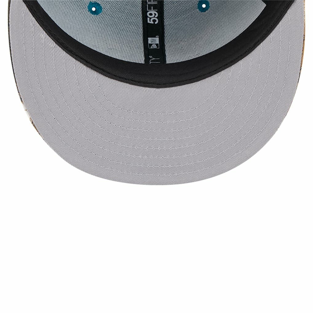 New Era Jacksonville Jaguars Teal Active Two-Tone Camo 59FIFTY Fitted Hat discount