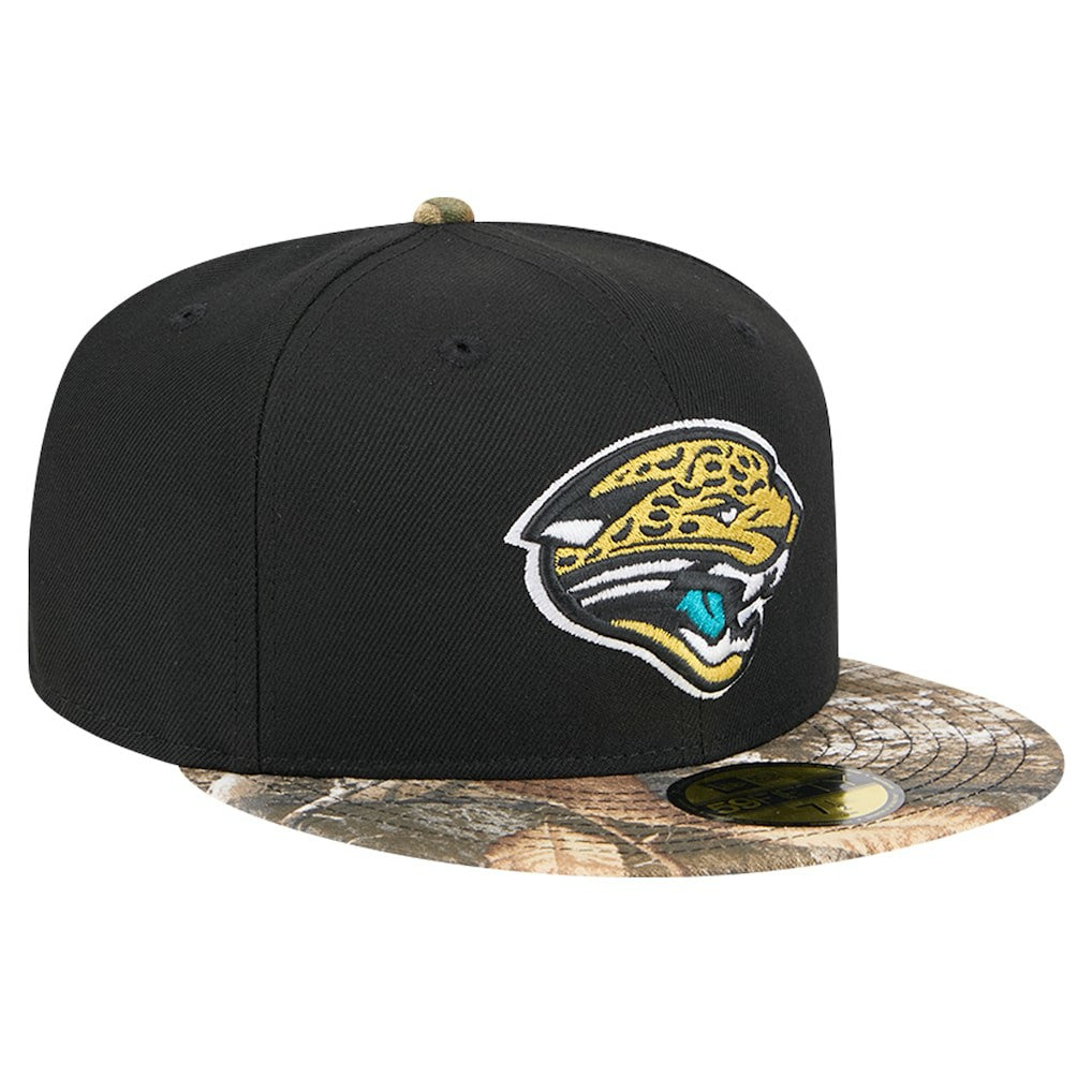 New Era Jacksonville Jaguars Black Active Two-Tone Camo 59FIFTY Fitted Hat sale